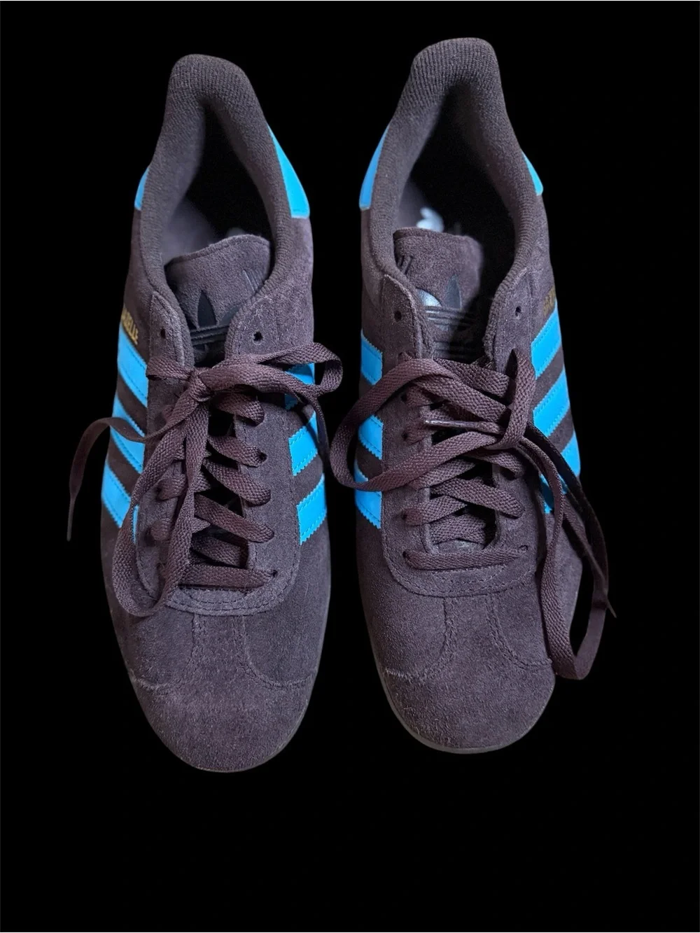 Adidas Gazelle Brown & Blue Suede Sneakers Men’s Size 8.5